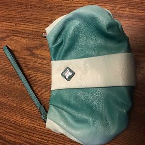 Vera Wang Wristlet- Two-Toned Teal Color